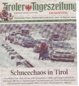 Schneechaos in Tirol
