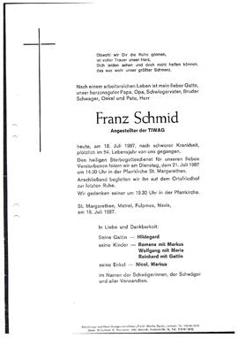 Schmid, Franz
