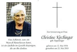 Kirchinger, Christine