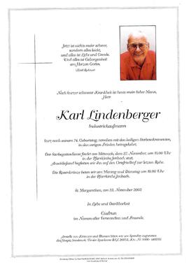 Lindenberger, Karl