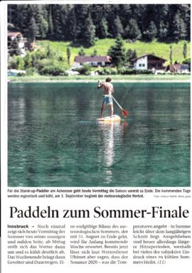Paddeln zum Sommer-Finale