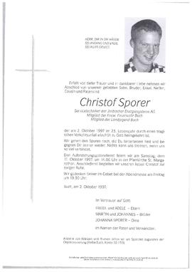 Sporer, Christof