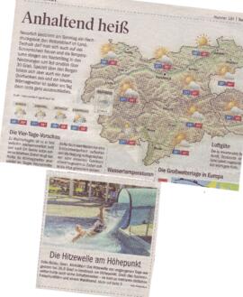 Anhaltend heiß