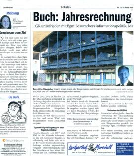 Jahresrechnung wurde abgelehnt