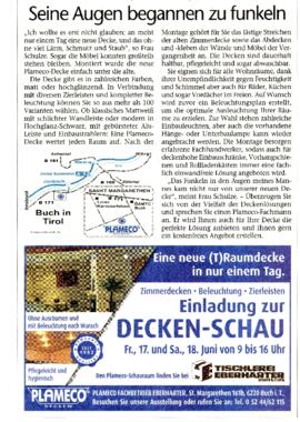 Zimmerdecken-Schau bei Eberharter