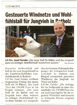 Wohlfühlstall für Jungvieh in Rotholz