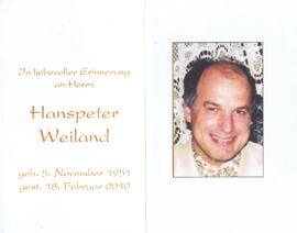 Weiland, Hanspeter