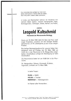 Kaltschmid, Leopold