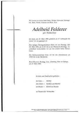 Felderer, Adelheid