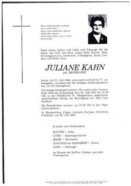 Kahn, Juliane
