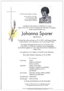 Sporer, Johanna