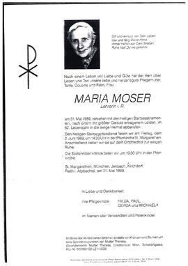 Moser, Maria