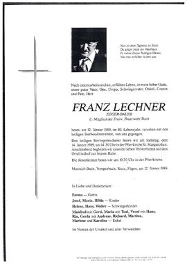 Lechner, franz