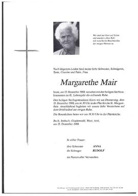 Mair, Margarethe