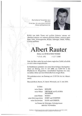 Rauter, Albert