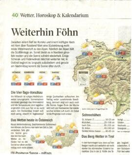 Weiterhin Föhn