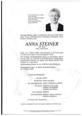 Steiner, Anna