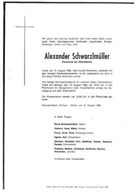 Schwarzlmüller, Alexander