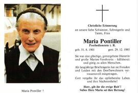 Maria Pontiller, Postbedienstete i. R.