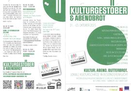 Folder Kulturgestöber &amp; Abendbrot
