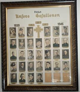 Gedenktafel der Gefallenen und Vermissten von Dölsach im 2. Weltkrieg