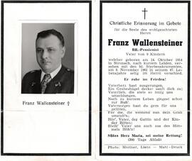 Franz Wallensteiner, BB.-Pensionist, Vater von 9 Kindern