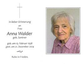 Anna Walder, geb. Santner