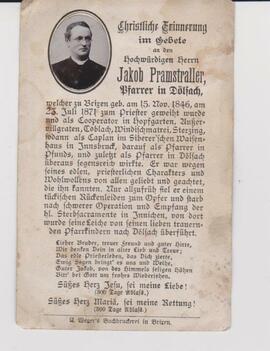 Jakob Pramstraller, Pfarrer in Dölsach