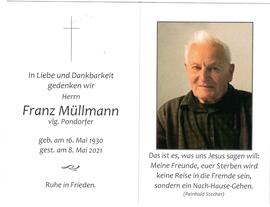 Franz Müllmann, vlg. Pondorfer
