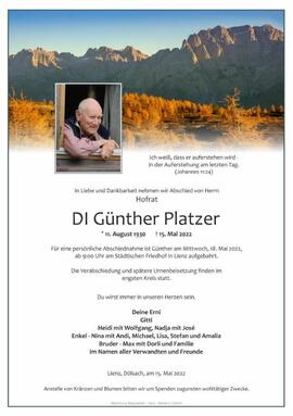 DI Günther Platzer