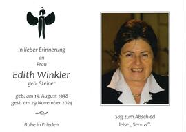 Edith Winkler, geb. Steiner