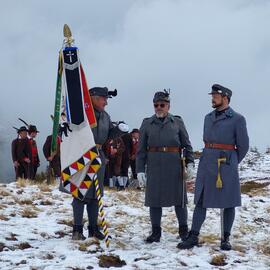 Die Abordnung der Kaiserschützen Osttirol 3. Regiment