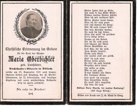 Maria Oberbichler, geb. Ladstätter, Bachschusterbäuerin in Dölsach