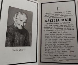 Cäcilia Mair, Roderle-Mutter in Gödnach