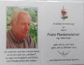 Franz Plankensteiner, vlg. Oberhofer