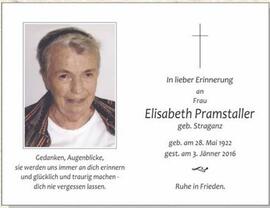 Elisabeth Pramstaller, geb. Straganz