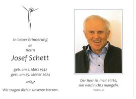 Josef Schett, Hauptschullehrer i.R.