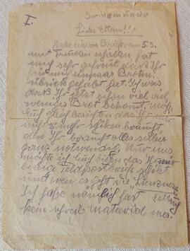 Feldpost an die Eltern – 08.04.1945