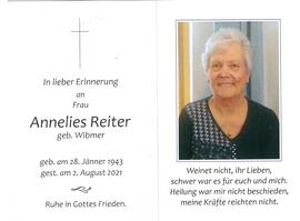 Annelies Reiter, geb. Wibmer