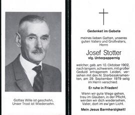 Josef Stotter, vlg. Unterpappernig