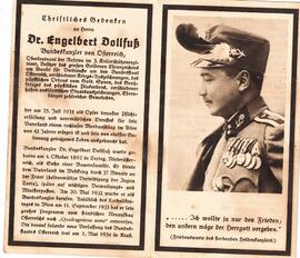 Dr. Engelbert Dollfuß, Bundeskanzler von Österreich