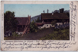 Postkarte: Defreggers Geburtshaus bei Dölsac