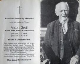 Josef Greil, Bauer beim Greil in Görtschach