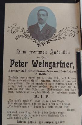 Peter Weingartner, Besitzer des Schusteranwesens und Briefträger in Dölsach