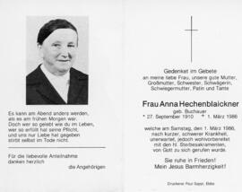 Anna Hechenblaickner geb Buchauer 01 03 1986