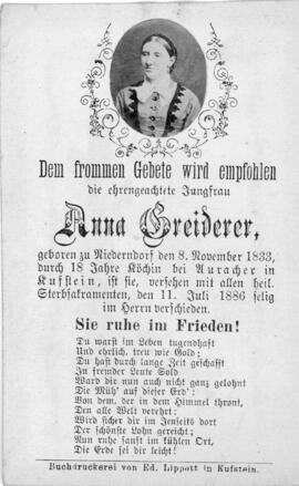 Anna Greiderer Niederndorf 11 07 1886