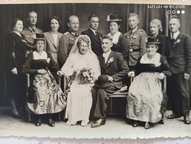 Hochzeit Schmider Albert und Anna ca 1940