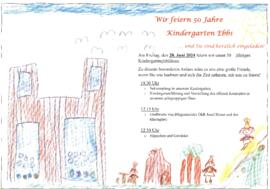 50 Jahre Kindergarten Ebbs Einladung