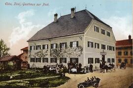 Postwirt Ebbs Wildbichler Straße Nr 25 colorierte Postkarte um 1900