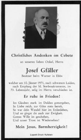 Josef Gfäller Wurzer 10 01 1971